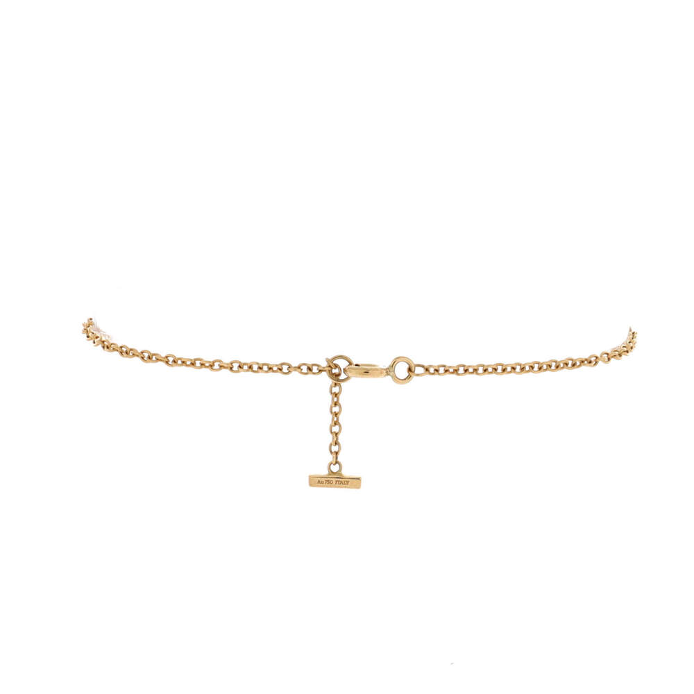 Tiffany & Co. Mini T Smile Chain Bracelet 18K Yellow Gold with Diamonds - Picture 2 of 3